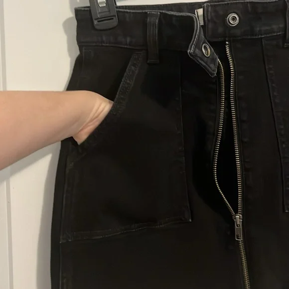 Madewell Black Denim Mini Skirt - Picture 4 of 9